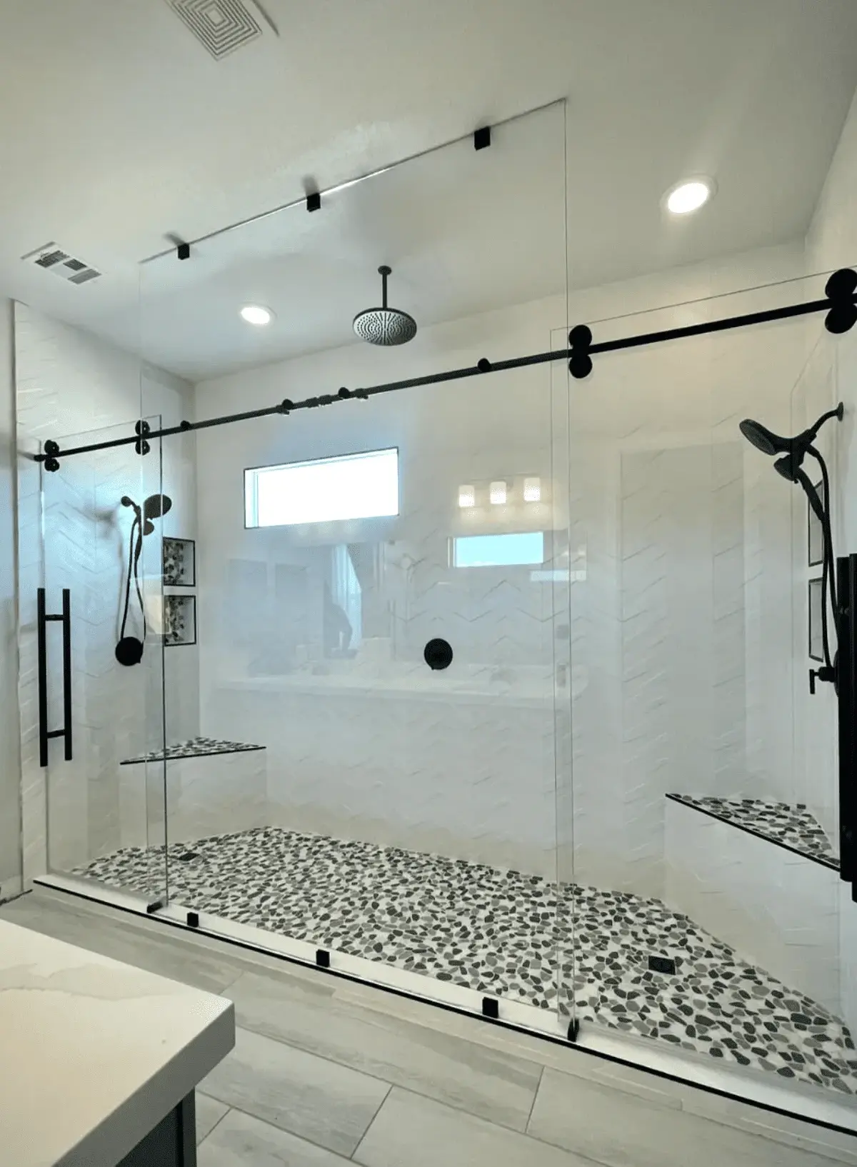 Professional shower door installation in Enterprise, Nevada by Baja Glass