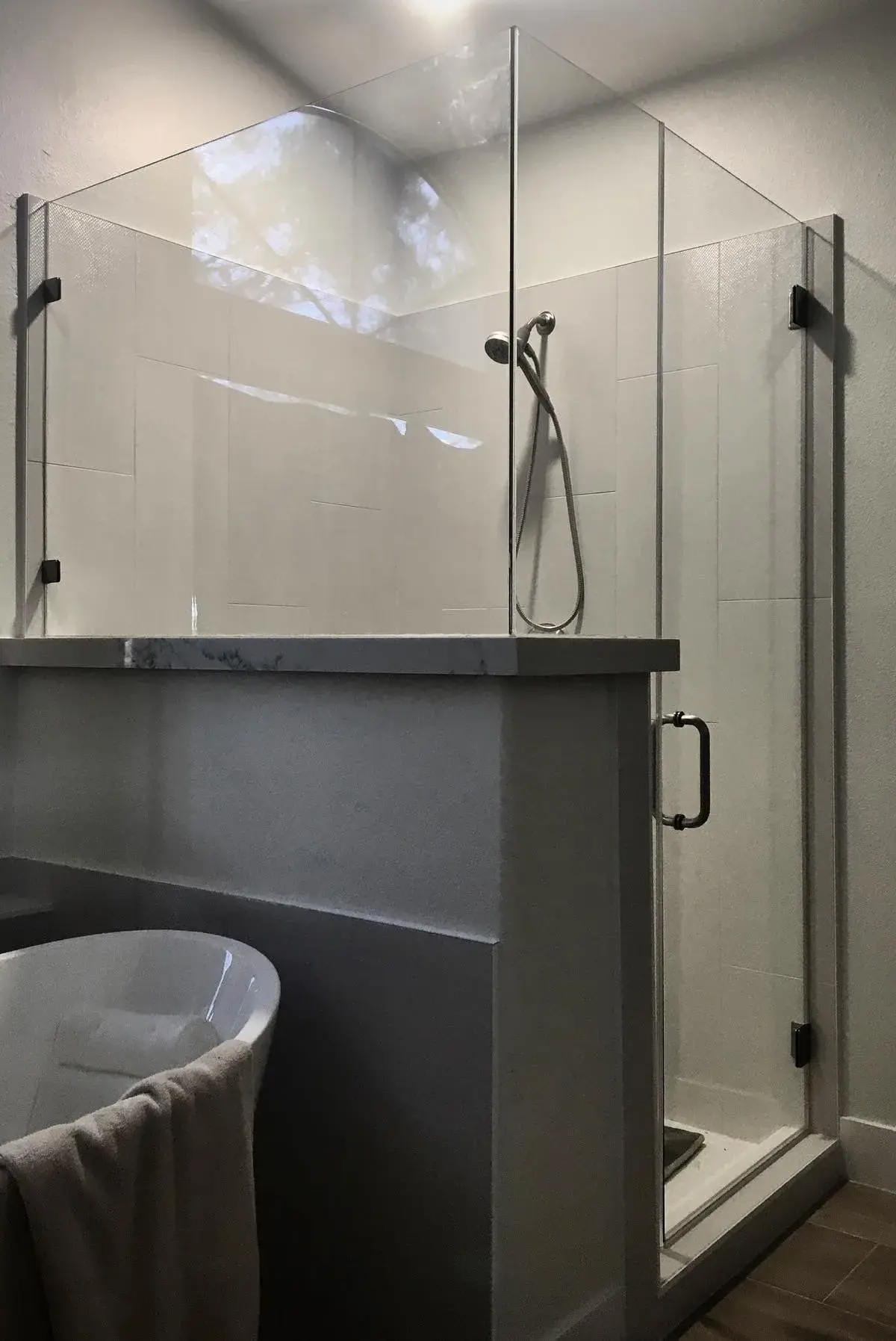 Professional shower door installation in Summerlin, Nevada by Baja Glass