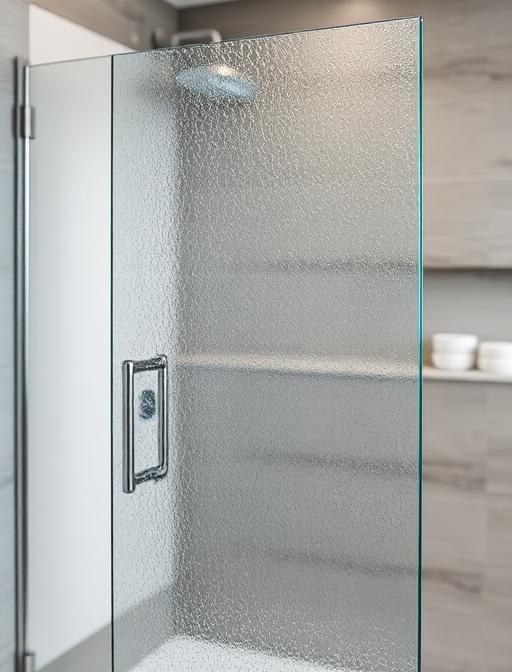 Rain Glass shower door panel